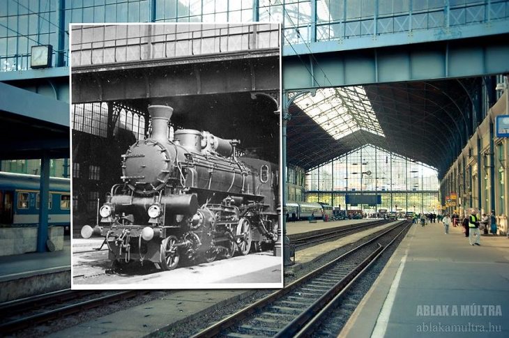 Photo Series titled “Ablak a múltra”, or “Window to the Past” by Hungarian Photographer Zoltán Kerényi, displaying from archived photographs of 20th century Budapest in the same location in the 21st century, West Railway Station, 1936 - 2012