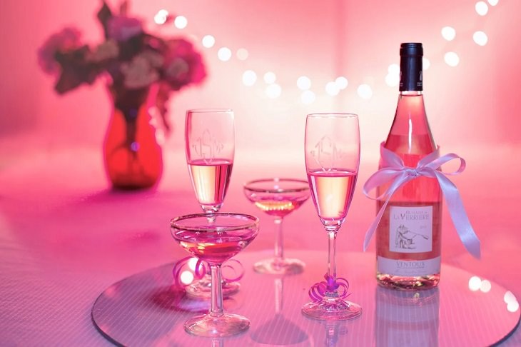 Meanings and symbolism of various colors in different countries and cultures, Pink champagne, pink