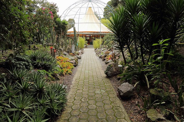 Photo gallery of the Quito Botanical Garden in Ecuador, Entrance to the Orchid Garden
