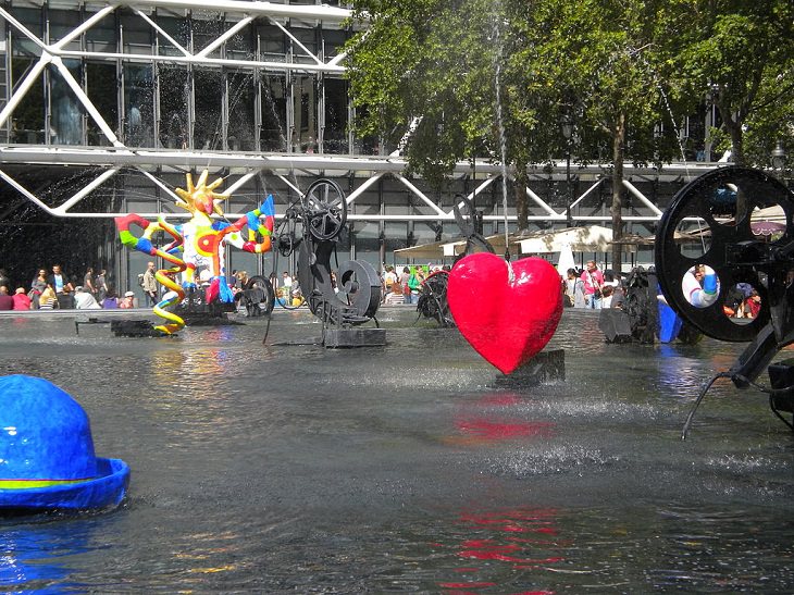 Beautiful and famous fountains found all around the world, Stravinsky Fountain, Paris, France