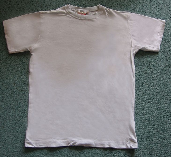 Downsizing and labelling marketing ploys done to trick Customers by big companies, Plain white t-shirt