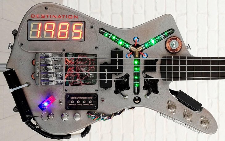 Amazing photographs of designs and manmade creations across the world, A guitar inspired back the “Back to the Future” film franchise
