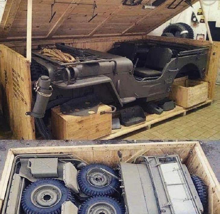 Amazing photographs of designs and manmade creations across the world, A ready-to-build Jeep that comes in a box