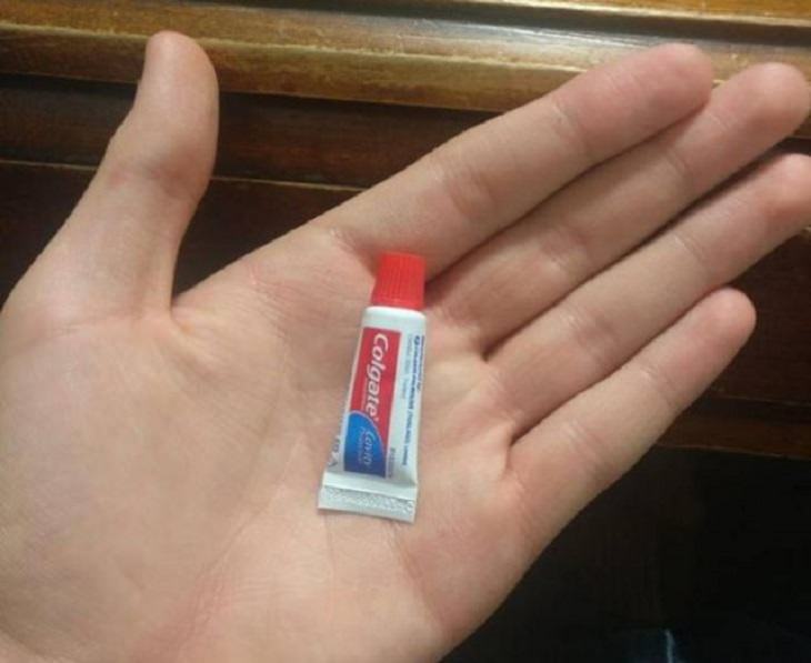 Incredibly tiny, small, and miniature everyday items and animals, Tiny toothpaste tube