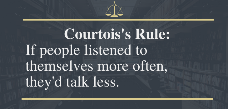 funny laws, courtois's rule