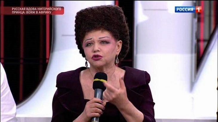 Terrible and bad haircuts that are funny, Russian politician with trimmed curly up-do