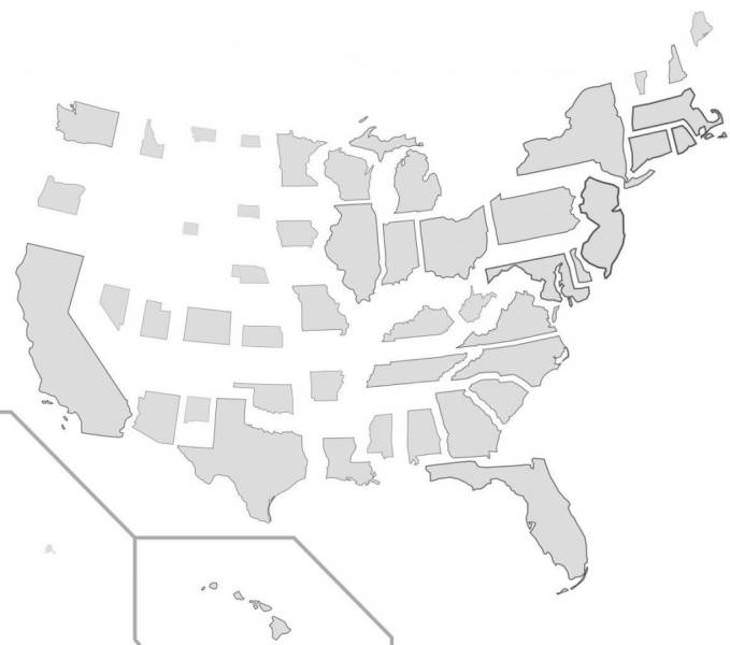 10 Informative and Fun Maps of the United States, population density