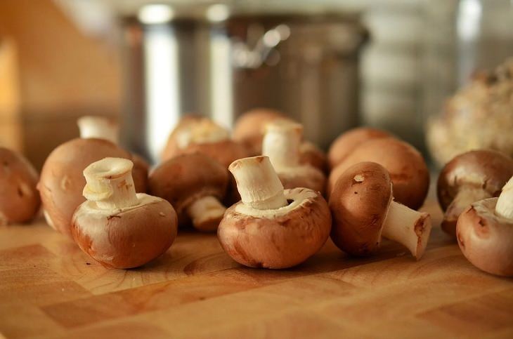 Foods that are rich in Vitamin D, Mushrooms