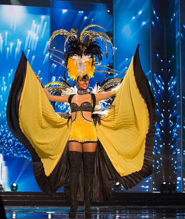 Magnificent, impressive and creative dresses and outs for the Miss Universe National Costume Show of 2017, 2018 and 2019, Chanelle de Lau, Miss Curacao, 2017