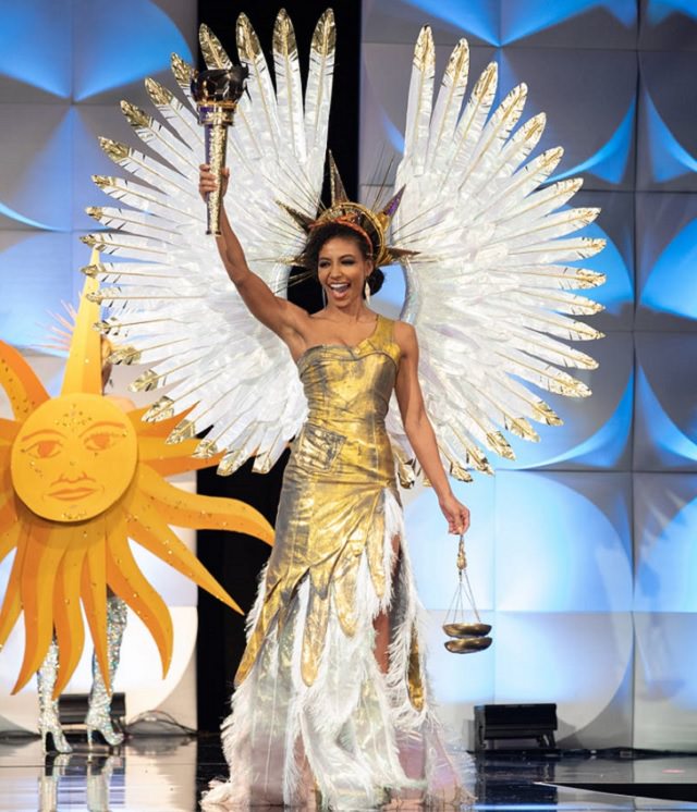 Magnificent, impressive and creative dresses and outs for the Miss Universe National Costume Show of 2017, 2018 and 2019, Cheslie Kryst, Miss USA, 2019
