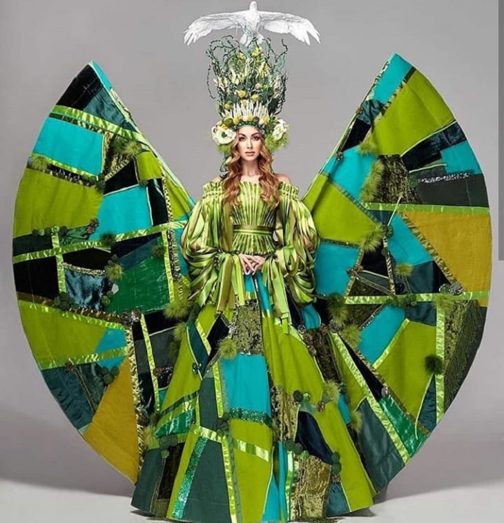 Magnificent, impressive and creative dresses and outs for the Miss Universe National Costume Show of 2017, 2018 and 2019, Anastasiia Subbota, Miss Ukraine, 2019