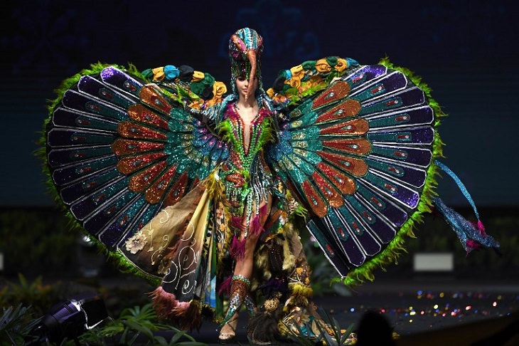 Magnificent, impressive and creative dresses and outs for the Miss Universe National Costume Show of 2017, 2018 and 2019, Virginia Limongi, Miss Ecuador, 2018