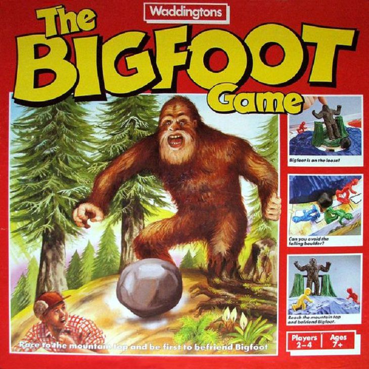 Weirdest Old Board Games The Bigfoot Game 