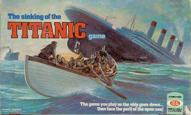 Weirdest Old Board Games The Sinking of the Titanic 
