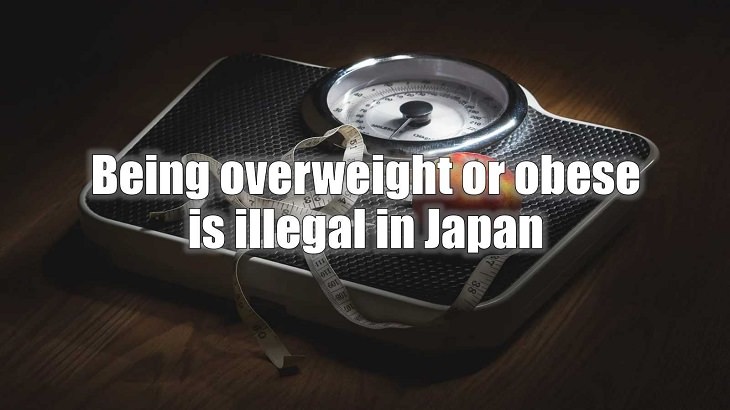 Weird and strange laws from countries and states all across the planet, Being overweight or obese is illegal in Japan