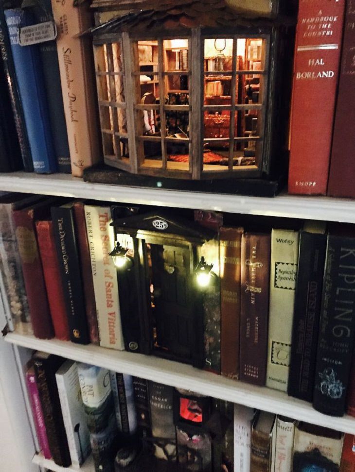 beautiful miniature worlds and designs for book nooks and bookshelf inserts