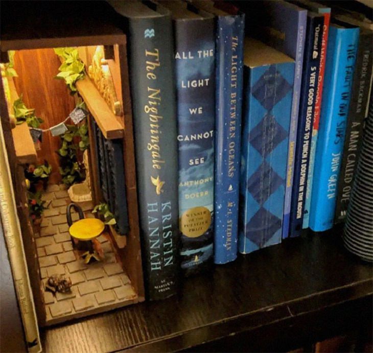 beautiful miniature worlds and designs for book nooks and bookshelf inserts