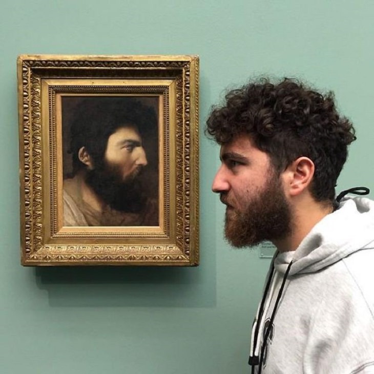 People who found their doppelgangers in art museums and paintings all over the world, 