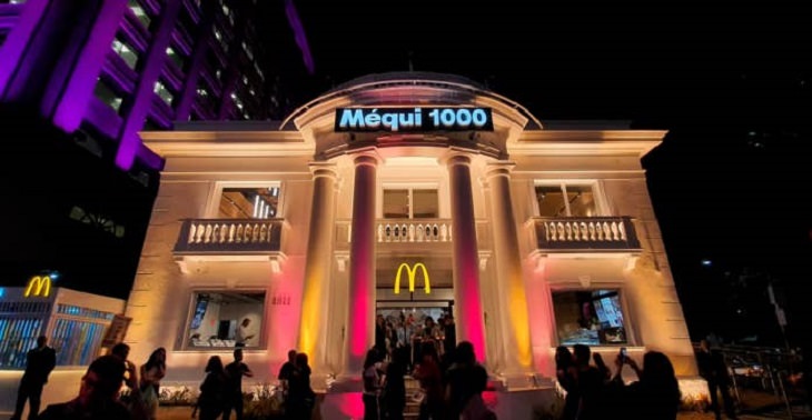 Different unique and innovative McDonald's restaurants across the world, The 1,000th McDonald’s opened in São Paulo, Brazil, built as a replica of the White House