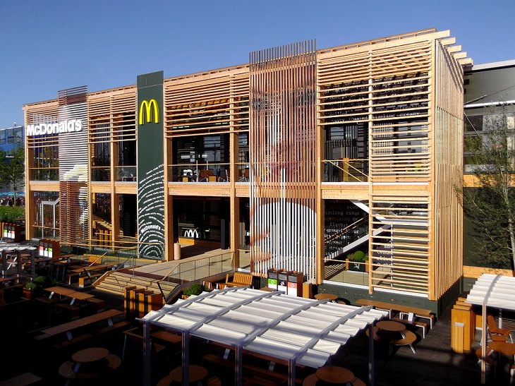 Different unique and innovative McDonald's restaurants across the world, McDonald's Olympic Flagship Restaurant in London, the World’s biggest McDonald’s