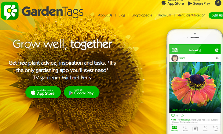 Garden Tags app