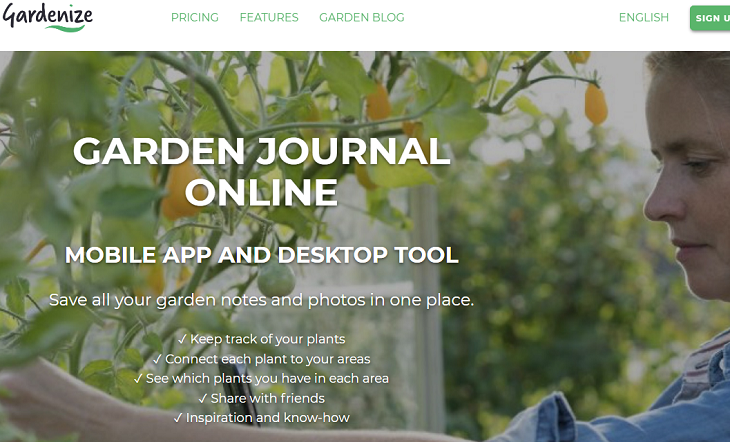 Gardenize app