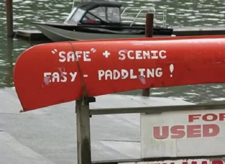 Hilarious pictures of people who misused quotation marks, safe and scenic