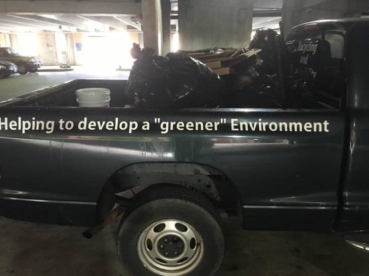 Hilarious pictures of people who misused quotation marks, green environment