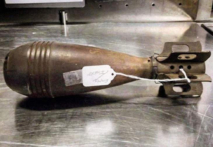 Crazy, odd, weird and strange items confiscated by Customs and TSA agents at airports during security checks, explosive mortar