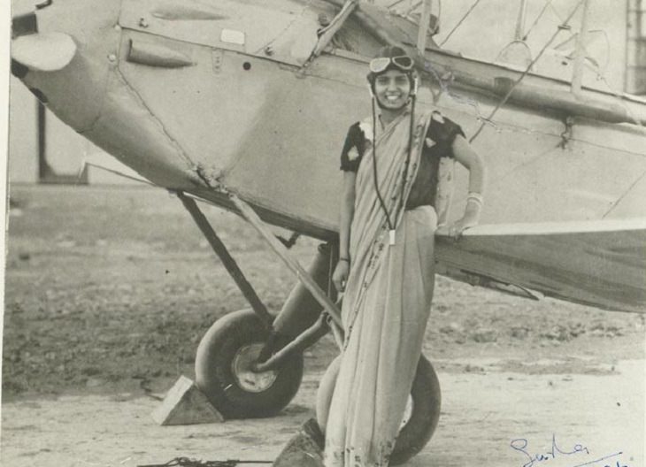 Strong and empowering women and their incredible trail blazing achievements,Sarla Thakral (1914 - 2008), the first Indian woman to fly an aircraft, earning her aviation license at age 21