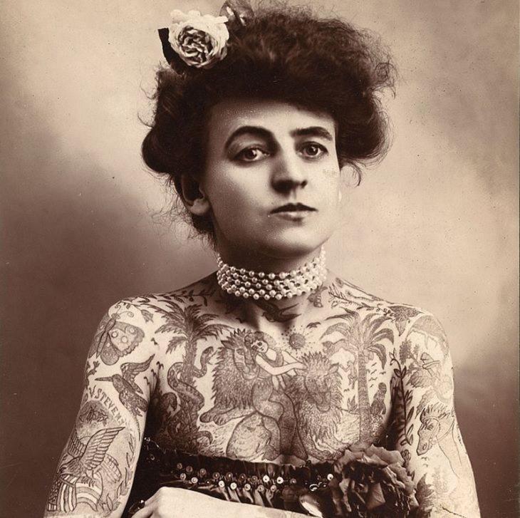 Strong and empowering women and their incredible trail blazing achievements,Maud Stevens Wagner (1877 - 1961), an American circus performer and in 1905 became the first female tattoo artist in the United States