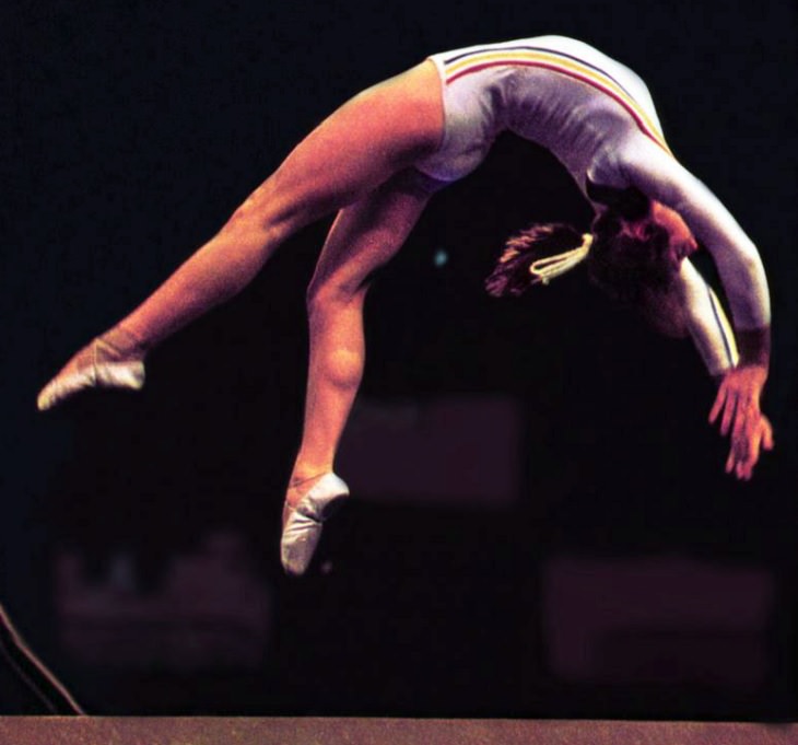 Strong and empowering women and their incredible trail blazing achievements,Nadia Elena Comaneci (1961 - present), five time Olympic Gold Medalist, and the first woman to score a perfect 10 in Gymnastics at the 1976 Summer Olympics in Montreal