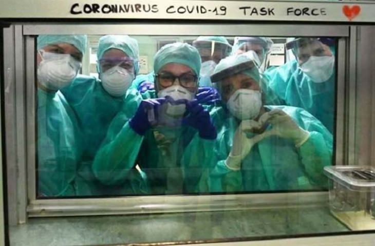 Heroes, positive moments and acts of kindness found all over the world in the midst of the Coronavirus lockdowns, quarantines and self-isolation,These people on the front lines fighting the virus are proud to be in the white coats