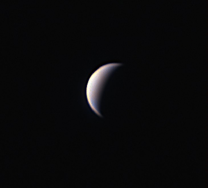 Photographs awarded Winner, Runner Up and Highly Commended in the Insight Investment Astronomy Photographer of the Year Competition 2019 organized by the Royal Observatory Greenwich, Highly Commended, Young Competition (Participants aged 15 or under), Daytime Venus, by Thea Hutchinson