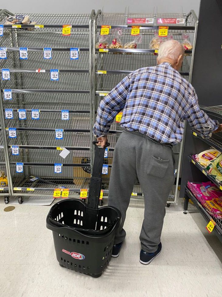 helping Seniors In The Coronavirus Scare, Supermarket