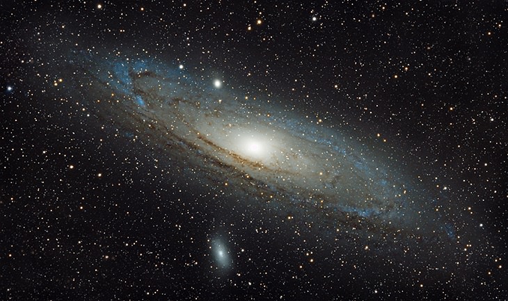 Photographs awarded Winner, Runner Up and Highly Commended in the Insight Investment Astronomy Photographer of the Year Competition 2019 organized by the Royal Observatory Greenwich, Highly Commended, Young Competition (Participants aged 15 or under), M31 Andromeda Galaxy, by Tom Mogford