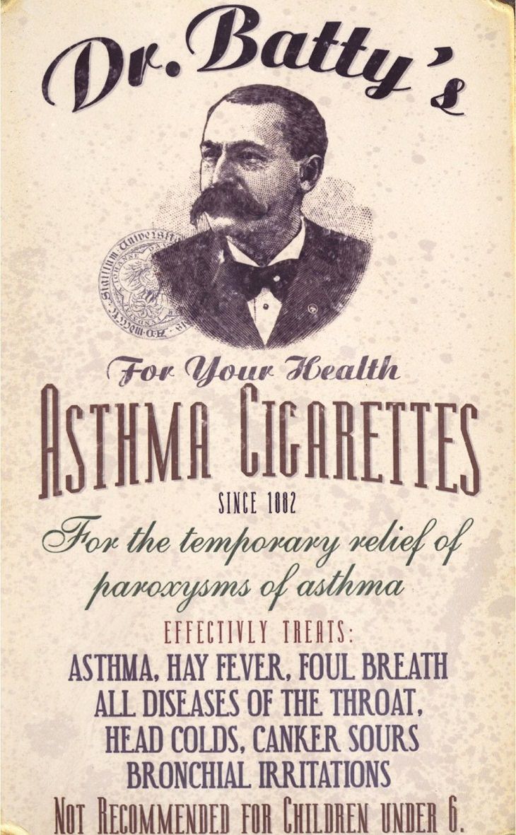 Asthma Cigarettes Bizarre Medical Practices