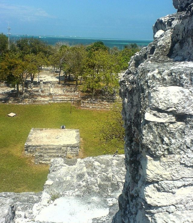 Photographs from Cancun, Mexico near the Caribbean Sea, filled with beaches and historic Mayan Civilization archaeological sites, El Meco Archaeological site