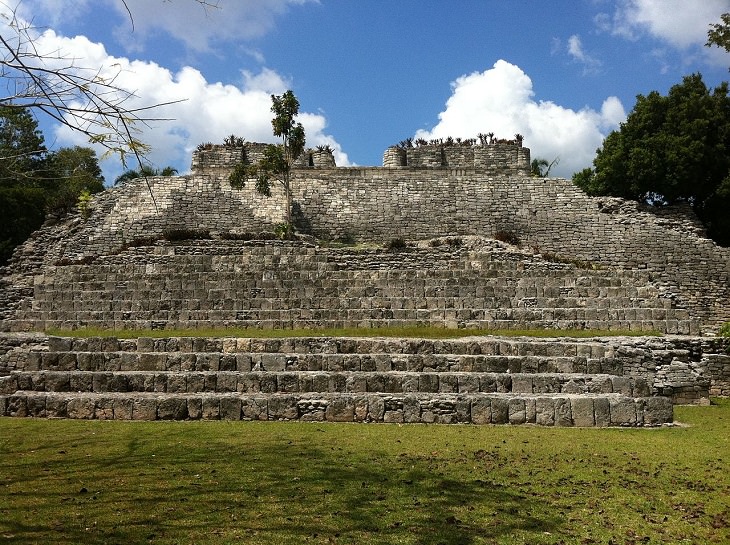 Photographs from Cancun, Mexico near the Caribbean Sea, filled with beaches and historic Mayan Civilization archaeological sites, gorgeous temple pyramids of Chacchoben