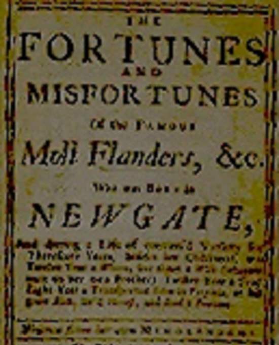 Books banned in the United States by the American Government or Courts, Moll Flanders or The Fortunes and Misfortunes of the Famous Moll Flanders (1722), by Daniel Defoe
