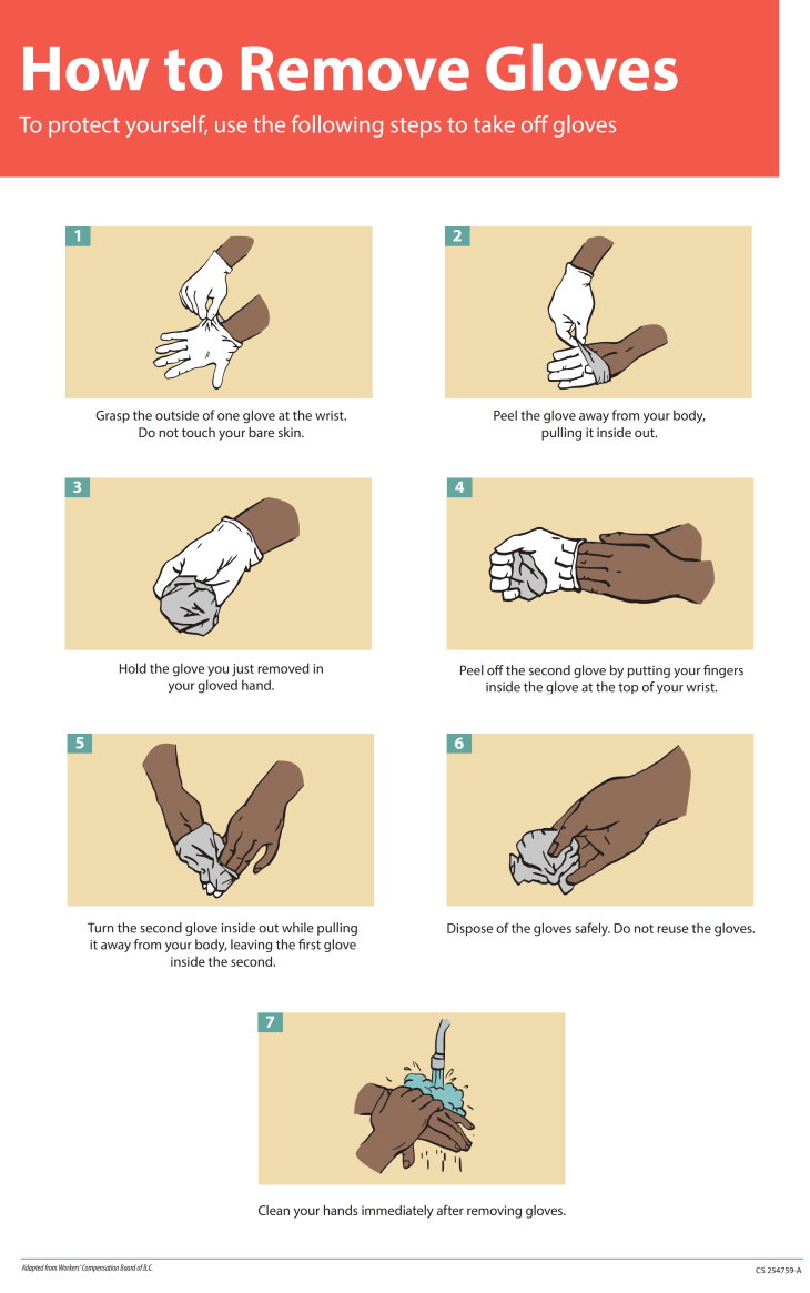 How To Remove and Dispose of the Gloves Safely