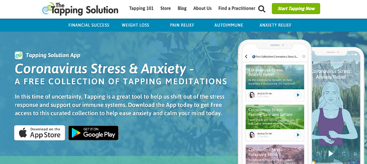 The Tapping Solution, app, stress