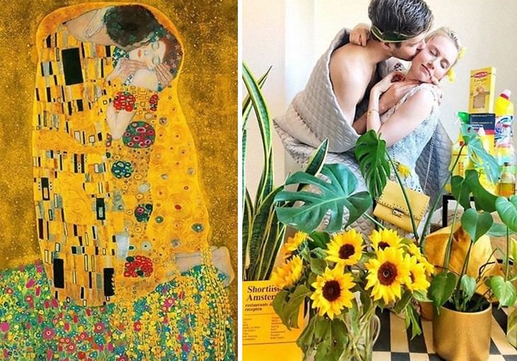 20. The Kiss by Gustav Klimt