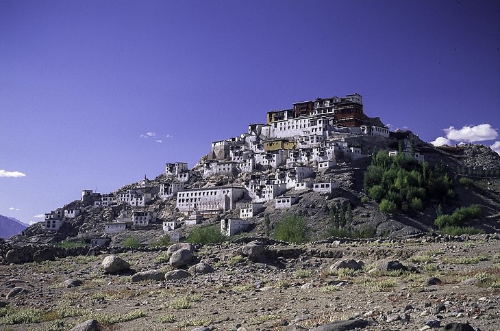 Beautiful scenery, sights and landscapes that can be seen by tourists and travelers in Ladakh, Union Territory in India, Thikse Monastery