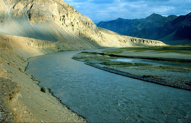 Beautiful scenery, sights and landscapes that can be seen by tourists and travelers in Ladakh, Union Territory in India, The Doda river to Zanskar river