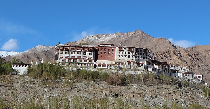Beautiful scenery, sights and landscapes that can be seen by tourists and travelers in Ladakh, Union Territory in India, Phyang Gompa