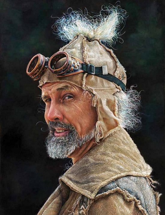 Winning Paintings entered into Artists Magazine Over 60 Art Competition organized by the Artists Network, Wyld Man (colored pencil on paper, 24×18) by Barbara Dahlstedt from Anthem, Arizona
