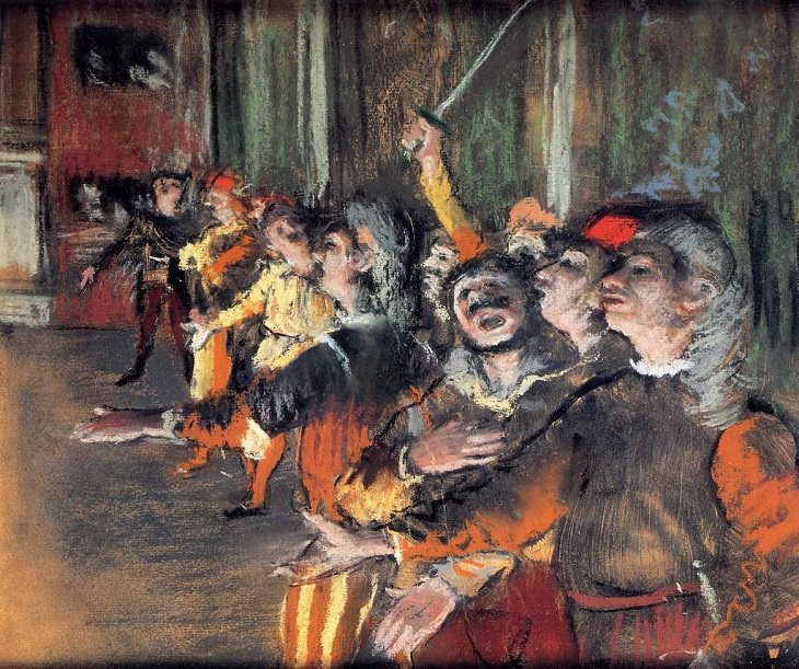 Famous works of art and paintings from all over the world that were stolen and either recovered, destroyed or remain lost or missing, Les Choristes by Edgar Degas