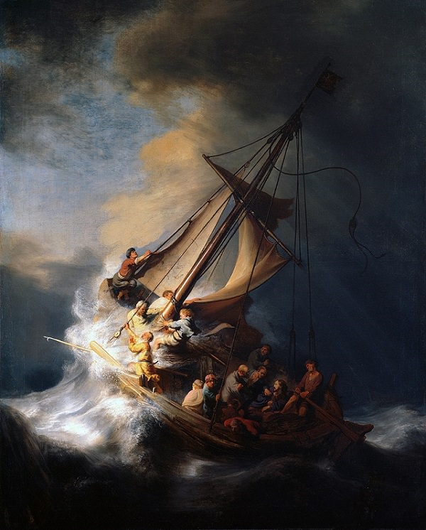 Famous works of art and paintings from all over the world that were stolen and either recovered, destroyed or remain lost or missing, The Storm on the Sea of Galilee by Rembrandt van Rijn