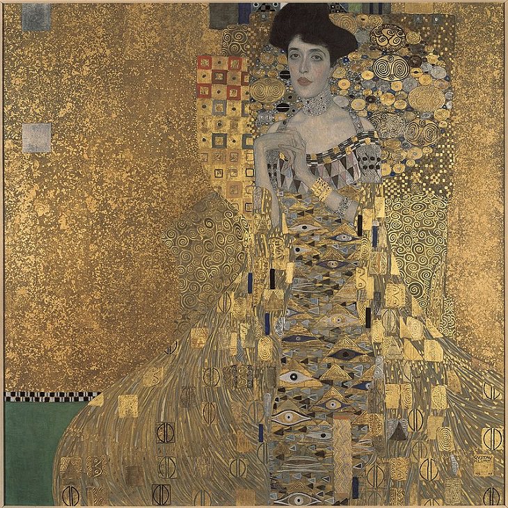 Famous works of art and paintings from all over the world that were stolen and either recovered, destroyed or remain lost or missing, Portrait of Adele Bloch-Bauer I by Gustav Klimt